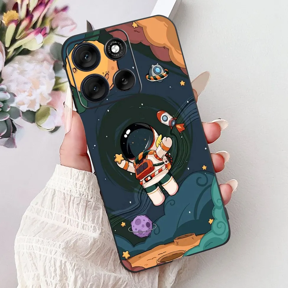 Cute Cartoon Cat & Butterfly Luxury Phone Case – Stylish Protection