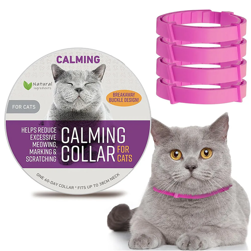 Dog-Cat-Calming-Collar-Neck-Strap-Plastic-Cat-Soothing-Collar ... - Kitty Stress Release Collars With Risen Sound Waves