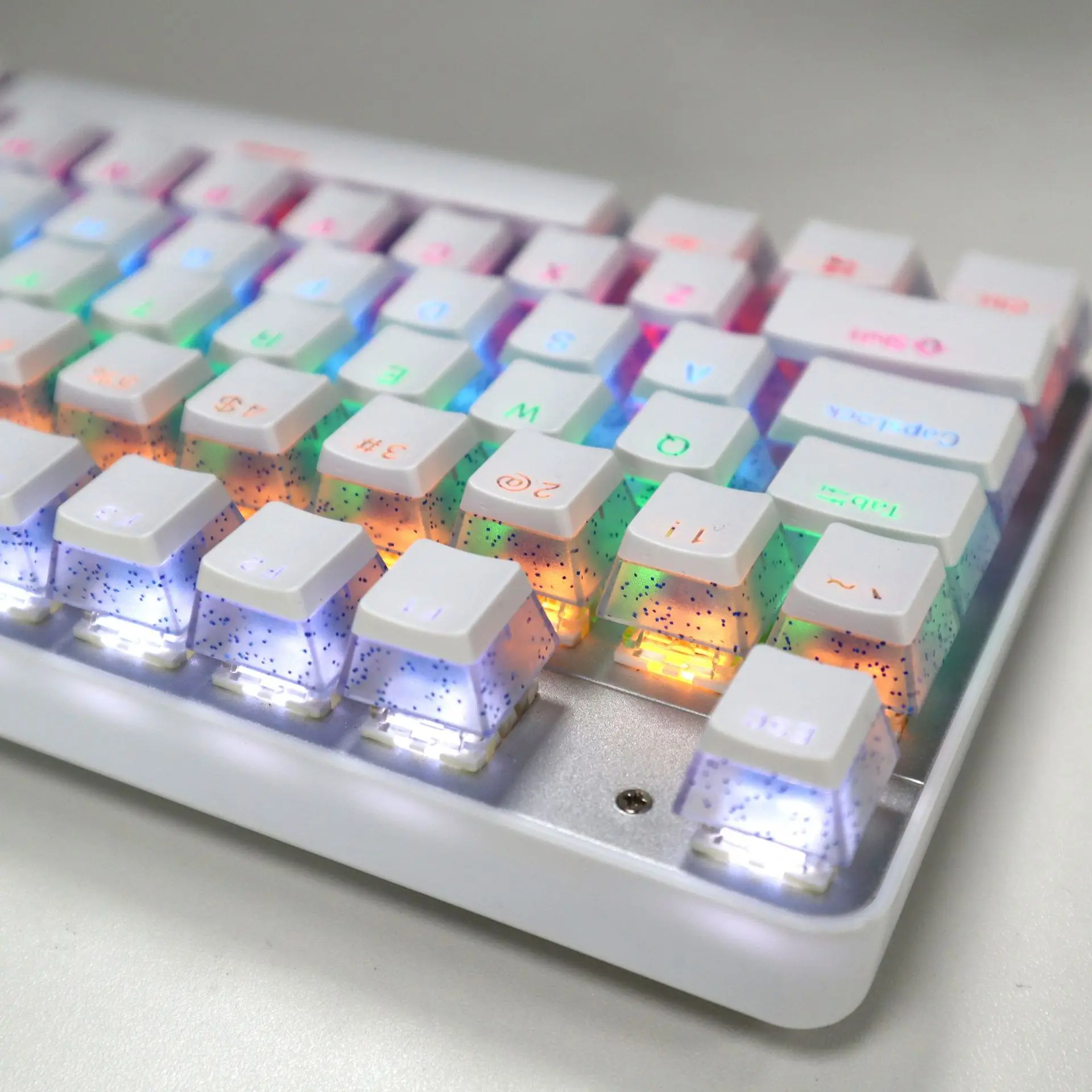 Keycap Teclado Gaming Mecânica Keycaps Pudim Duas Cores Injeção Perfil Oem Gateron Cherry mx Switch Faça Você Mesmo Pbt Pudim 104 Chaves