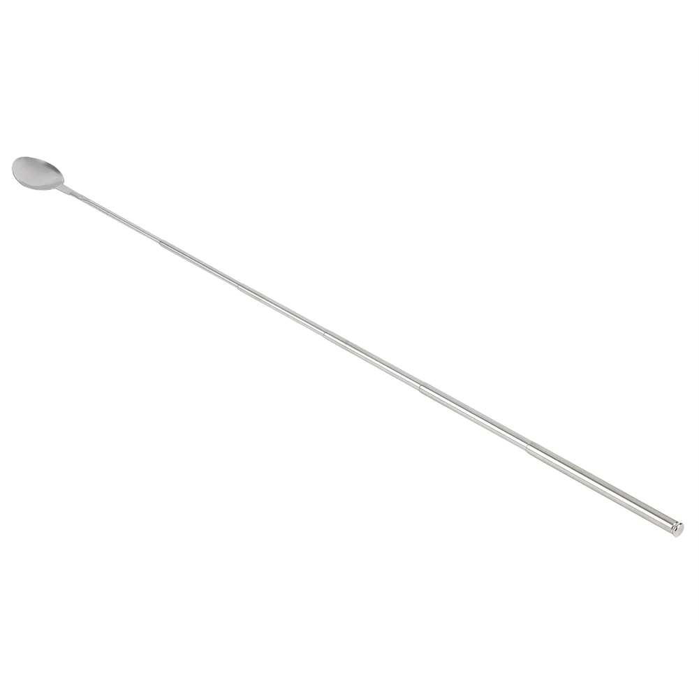 Cocktail Spoon 1Pc Stainless Steel Telescopic Extendable Magic Cocktail Stirring Spoon 62cm Long Max