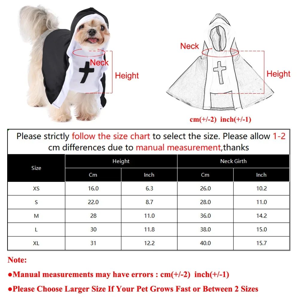Funny Dog Nun Halloween Costume 6