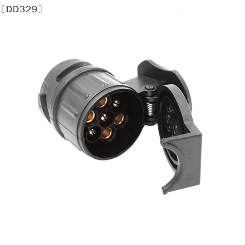 〔DD329〕 13 To 7 Pin Mini Converter - Trailer & RV Light Adapter With Compact Connector Design