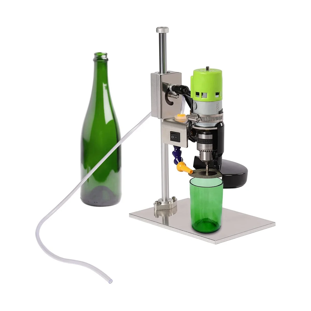 6000 R/Min Electric Glass Bottles Cutter, Glass Cutter Kit for All Shapes, for Sanding, Polishing and Cutting,US Plug 4