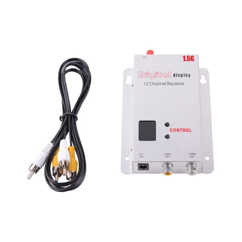 FPV 장거리 드론 비행기용 오디오 비디오 리시버, 1.5G, 1.5W, FPV VRX, 12CH, 1500MW