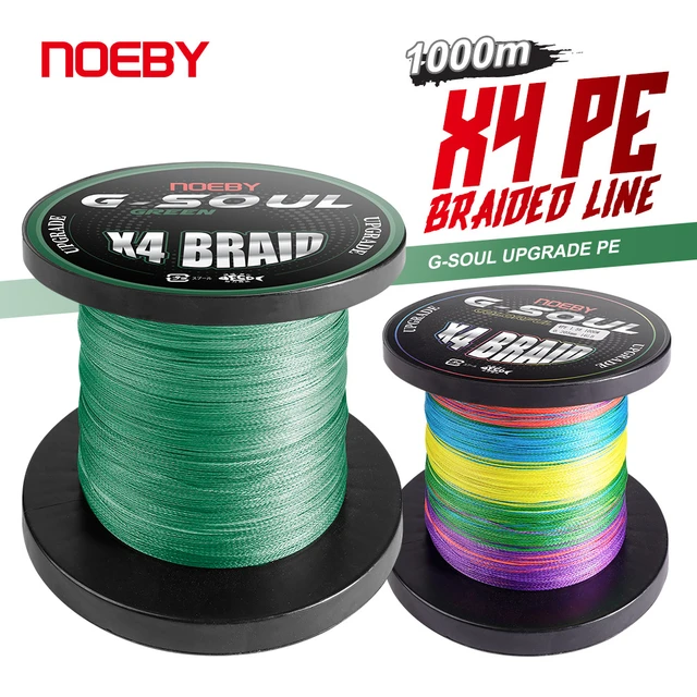 Noeby Fishing Line Pe Line 4 Braided Multifilament 1000m 7-35lb Wire Strand  Snood For Pike Carp Sea Fishing Accessories - Fishing Lines - AliExpress