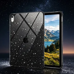 Glitter Soft TPU Air Bumper Tablet Case - iPad 10th 11th (A16) (Glitter Black)