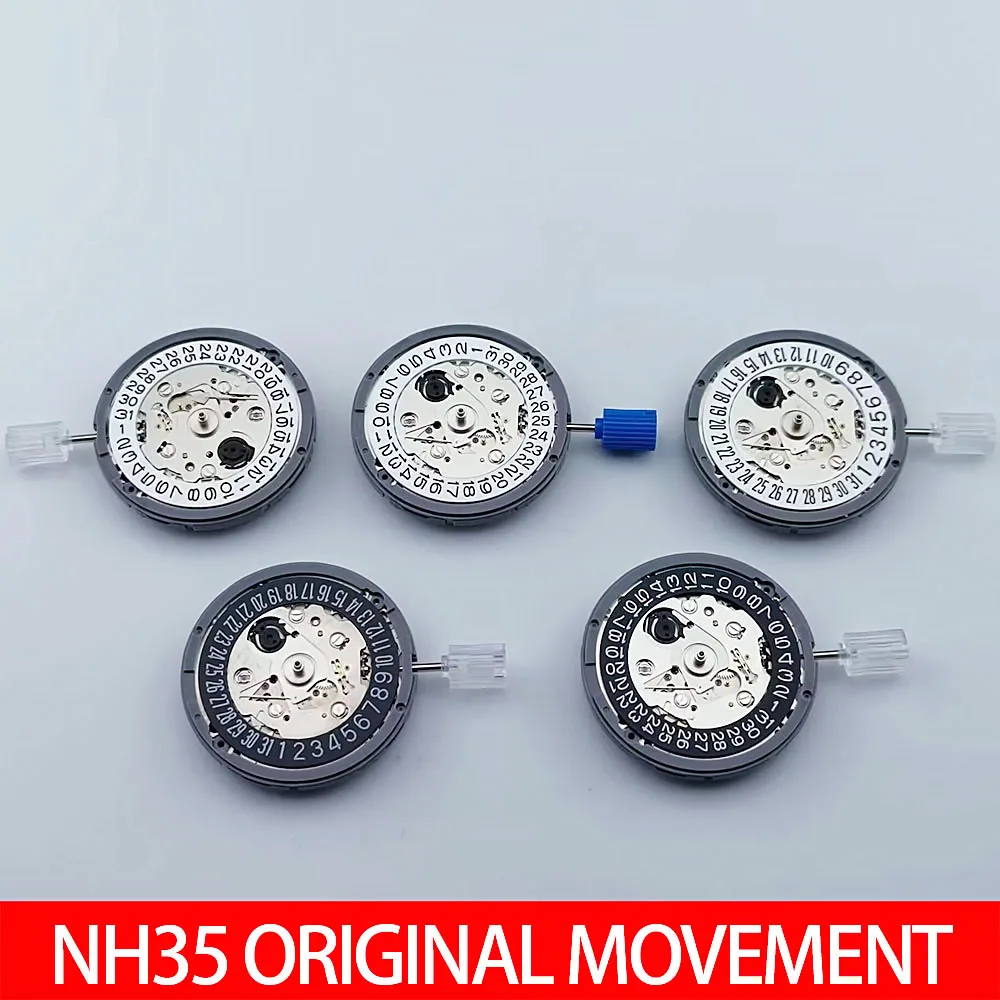 

NH35 Movement Automatic Mechanical Movement White/Black Datewheel Automatic Self-winding High Accuracy 3/6/9 o'Clock Calendar