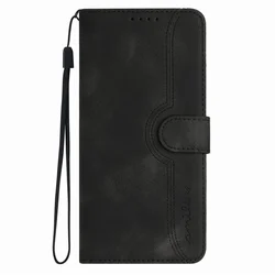 Chic Book-Style Flip Phone Case - Single Color Protective Cover for Spark 20 Pro (Black NC)