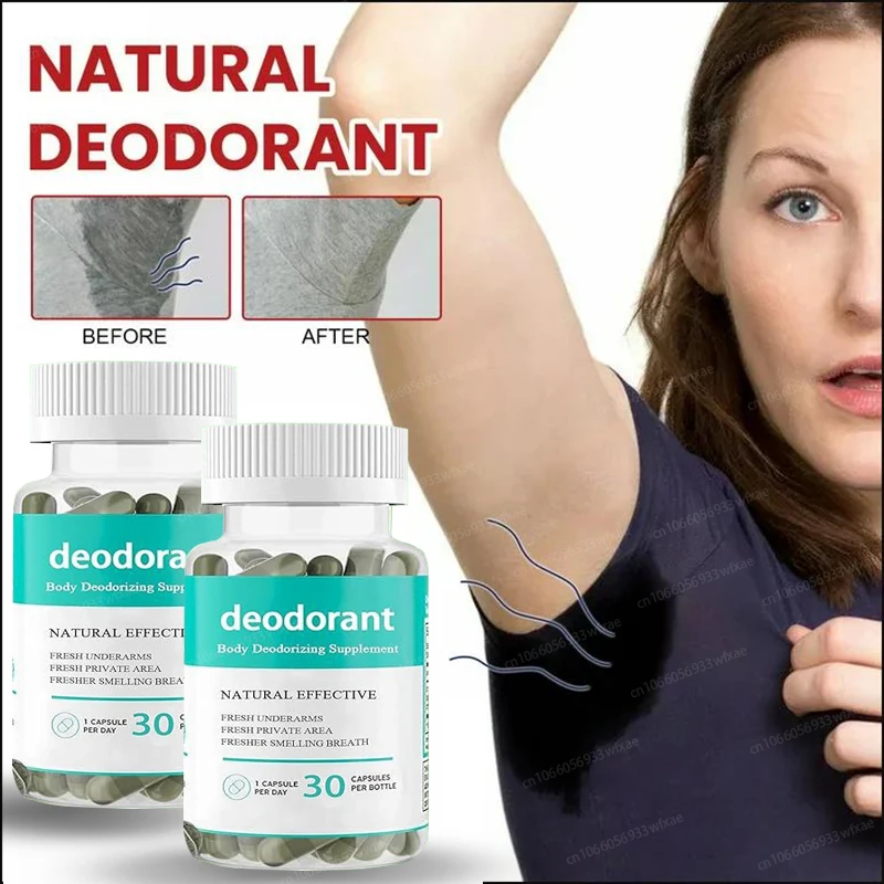 Chlorophyll Capsules Body Odor Supplement