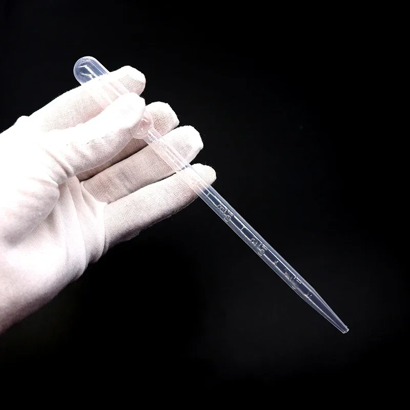 Plastic Pipette 100PCS 0.2 0.5 1 2 3 5 10mL Laboratory Pipette Plastic Disposable Graduated Container Liquid Dropper Equipment Straw
