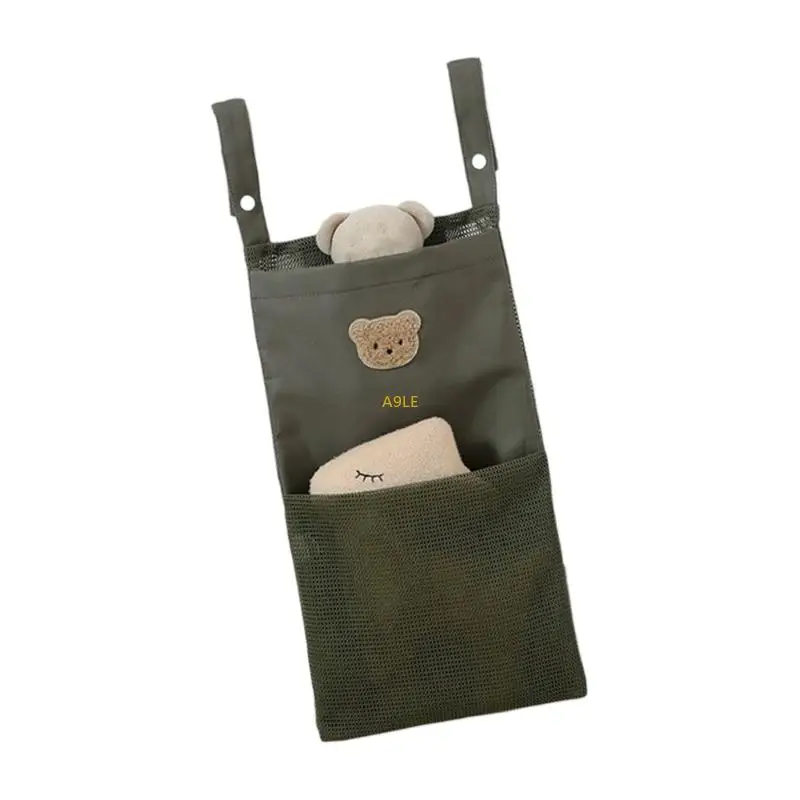공간 절약형  침대 레일 주최자 통기성 다중 포켓 디자인 기저귀 젖꼭지 용 소형 접이식 보관함