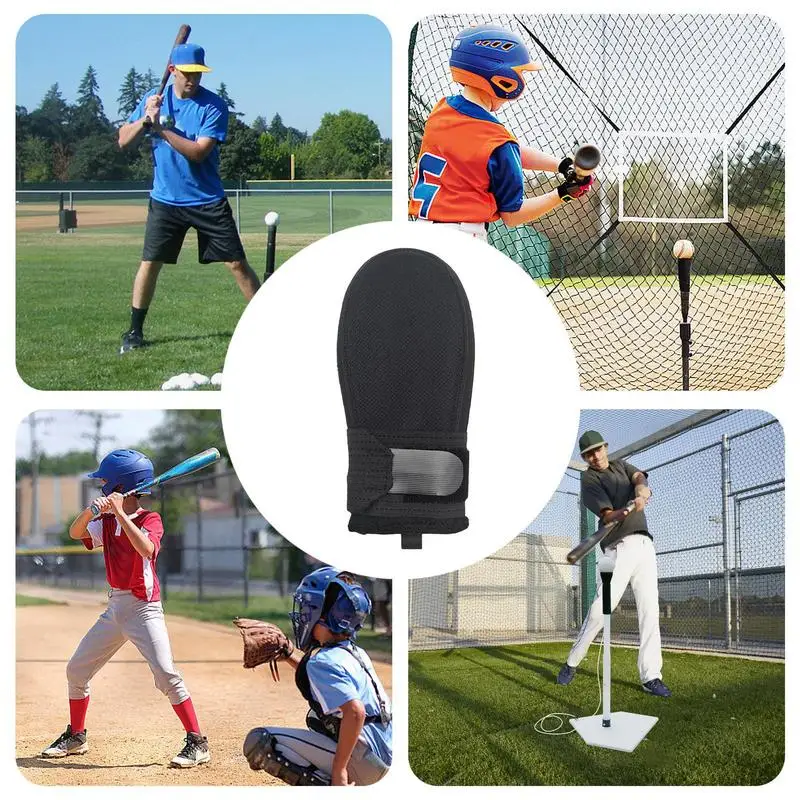 Baseball Sliding Mitt Breathable Softball Gloves Baseball Sliding Mitt Hand Protection Adjustable Protective Right Left Hand