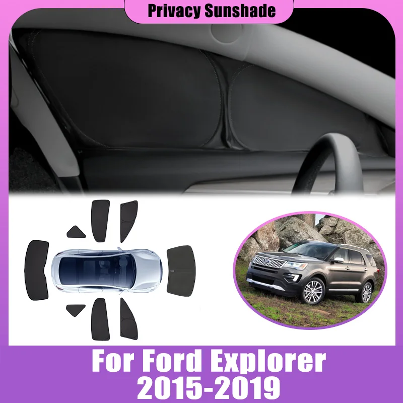 

Privacy Sunshade For Ford Explorer MK5 U502 2015-2019 2016 Coverage Anti-UV Sun Sunroof Window Foldable Visor Car Accessories