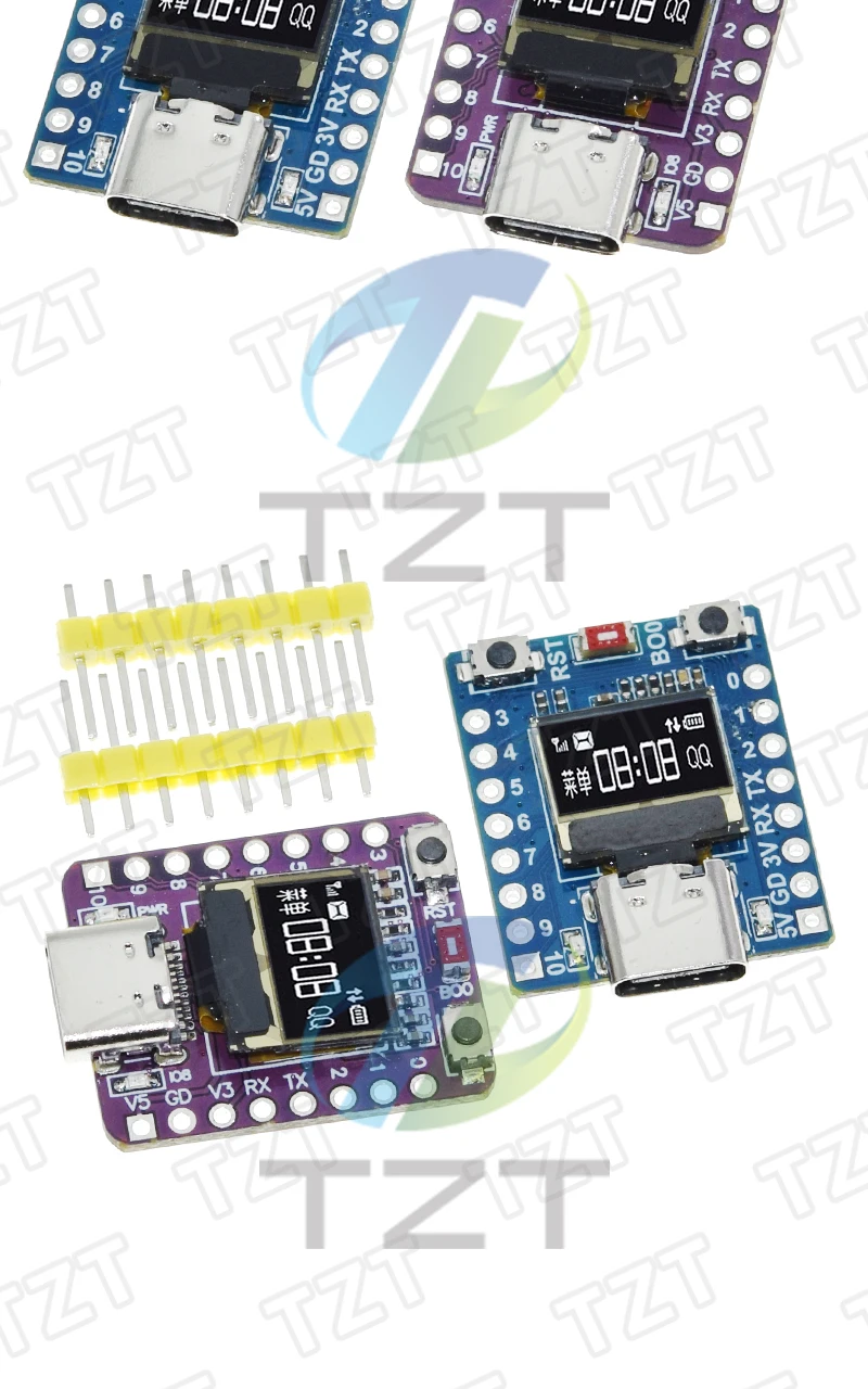 1/2/5PCS ESP32-C3 OLED-Entwicklungsboard mit 0,42 Zoll OLED-Modul Wifi+Bluetooth ESP32-Entwicklungsboard – Detail 7