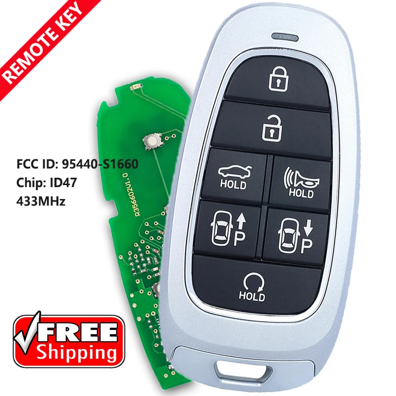 Keylessbest - Repuesto para mando a distancia Hyundai Santa Fe 2022