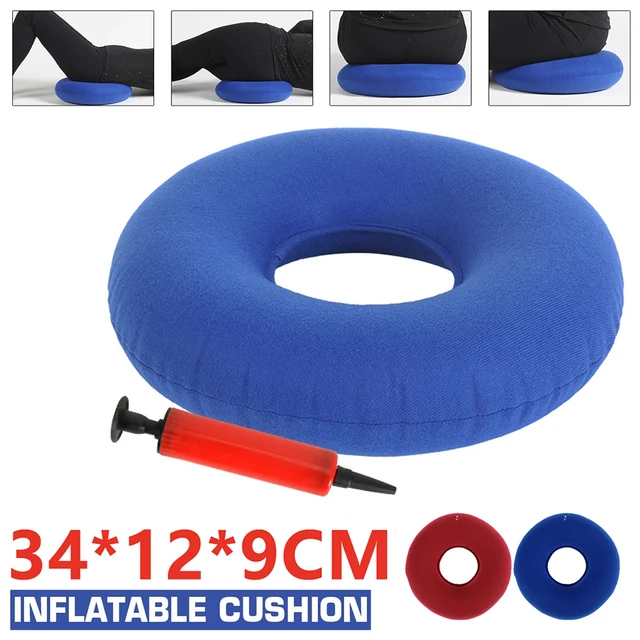 Inflatable Round Donut Cushion with Air Pump