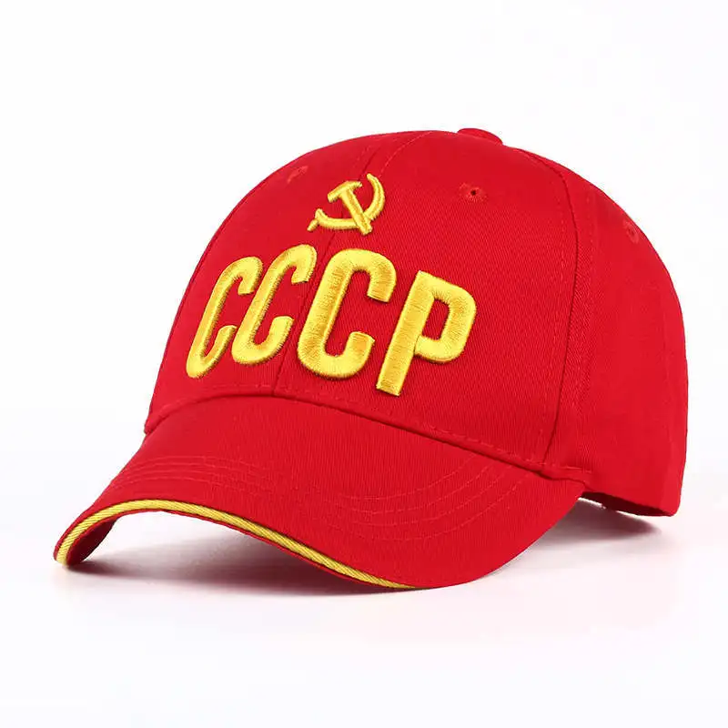 Gorra de béisbol CCCP URSS de algodón con emblema nacional ruso bordado, gorras Snapback para hombres y mujeres, gorra con visera ajustable para exteriores