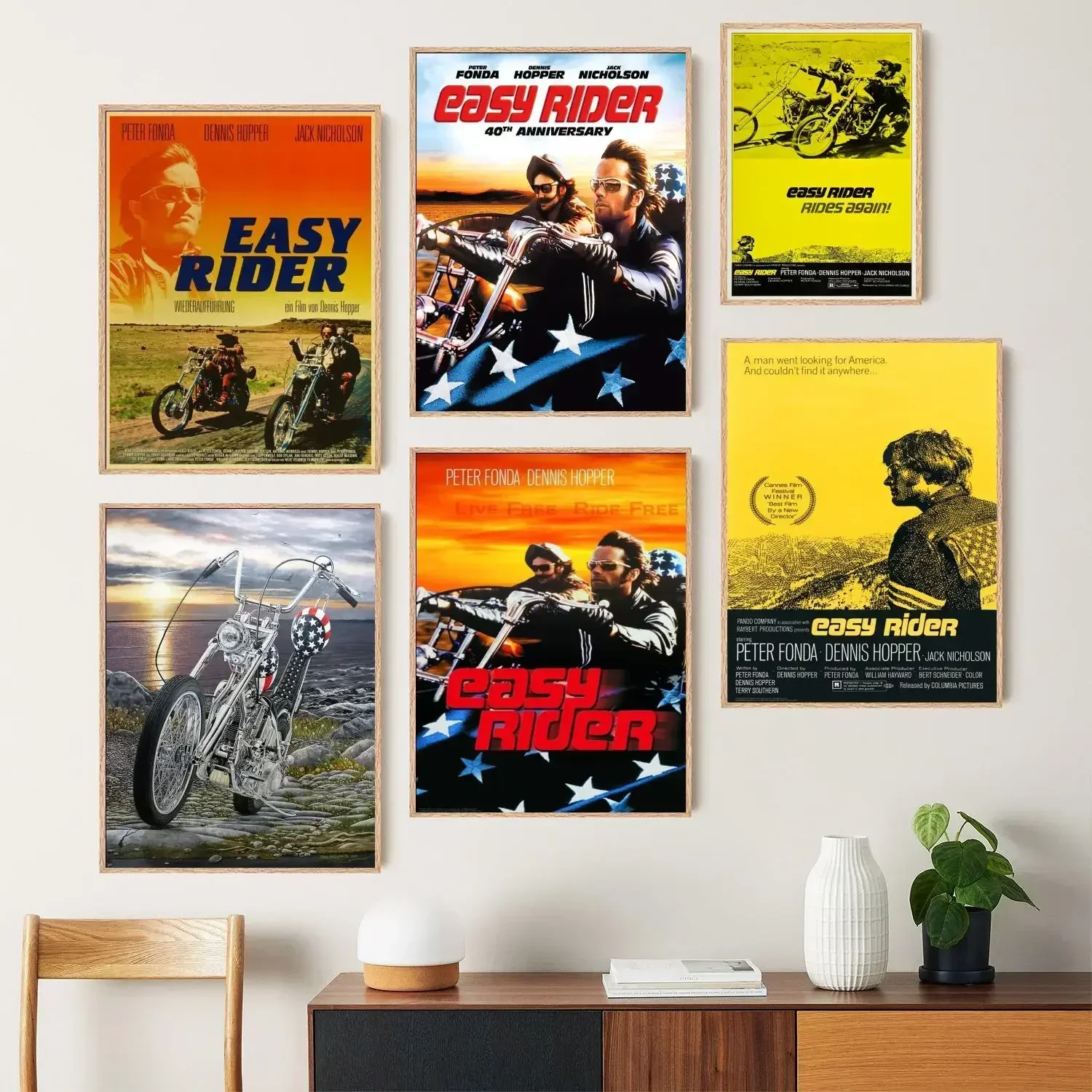 Easy Rider Poster Prints Canvas Painting Wall Art Poster Per Modern Family Living Room Home Decor