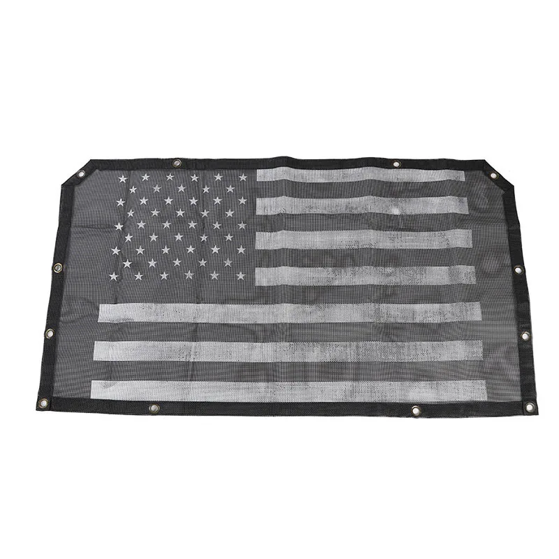 USA flag Black white