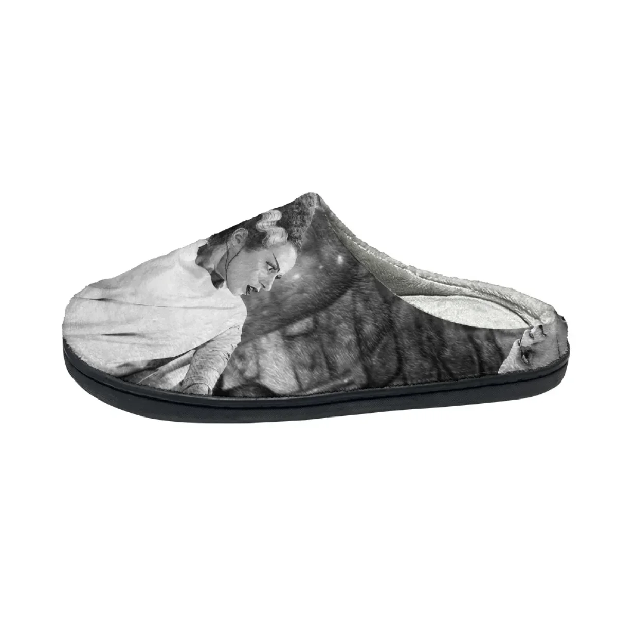 Bride of Frankenstein Design Home Indoor Slides Winter Home Warm Cotton Slippers for Ladies Comfotable Couples Footwear Zapatos