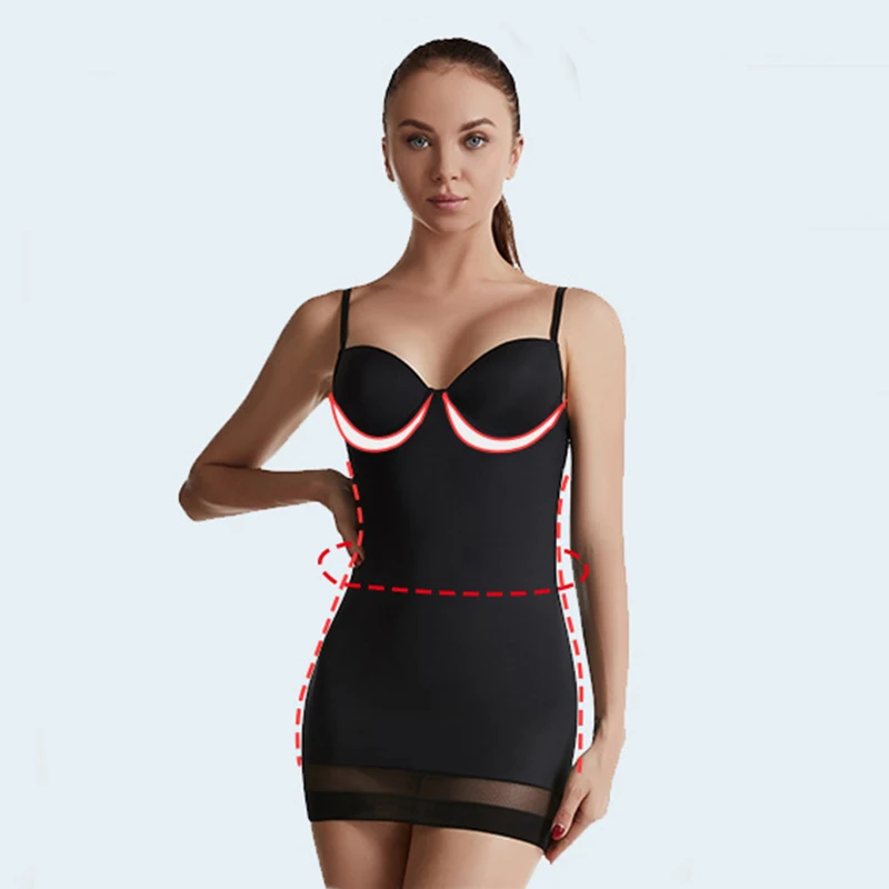 Super Elastic Control Slips High Waist Shaper Women Slimming Underwear Body Shaper Tummy Control Half Slip