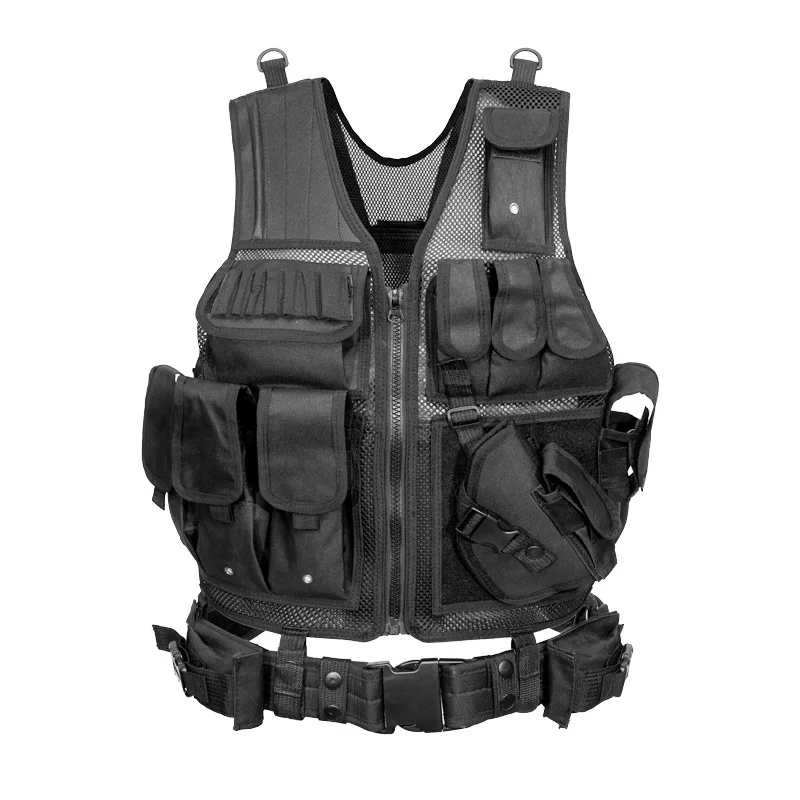 

New Tactical Vest Enlarged Breathable Grid Lightweight Outdoor Tactical Vest Wear-resistant Vest Outdoor Security Equipment