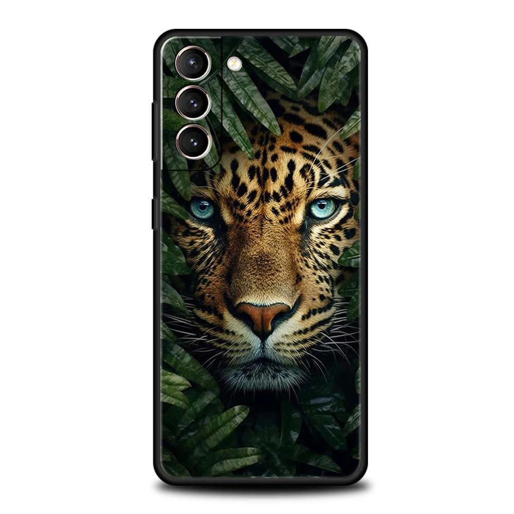 Leopard Print Silicone Phone Case Cover