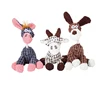 Stuffed donkey pet dog toy Bite resistant teeth stuffed toy with bb bark 3