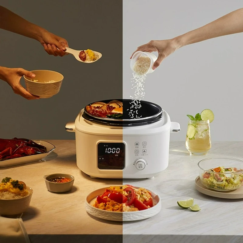 220V Electric Pressure Cooker Household Electric Rice Intelligent 4 Liter Multi-Function Automatic Exhaust Pressure Cooker Small 5