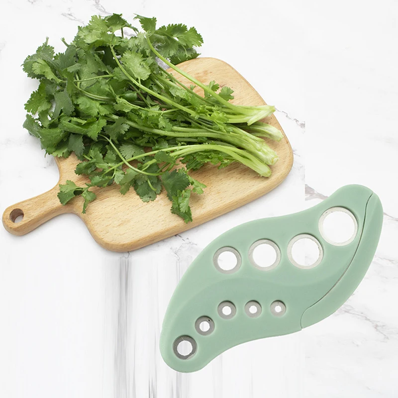Herb Stripper and Cutter Tool - Efficient Kitchen Leaf Peeler