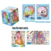 Human Body Organs Cube Book Science Classroom Demonstration Tools Toys Puzzle Human Anatomy Display For Kids Ages 6+ 2