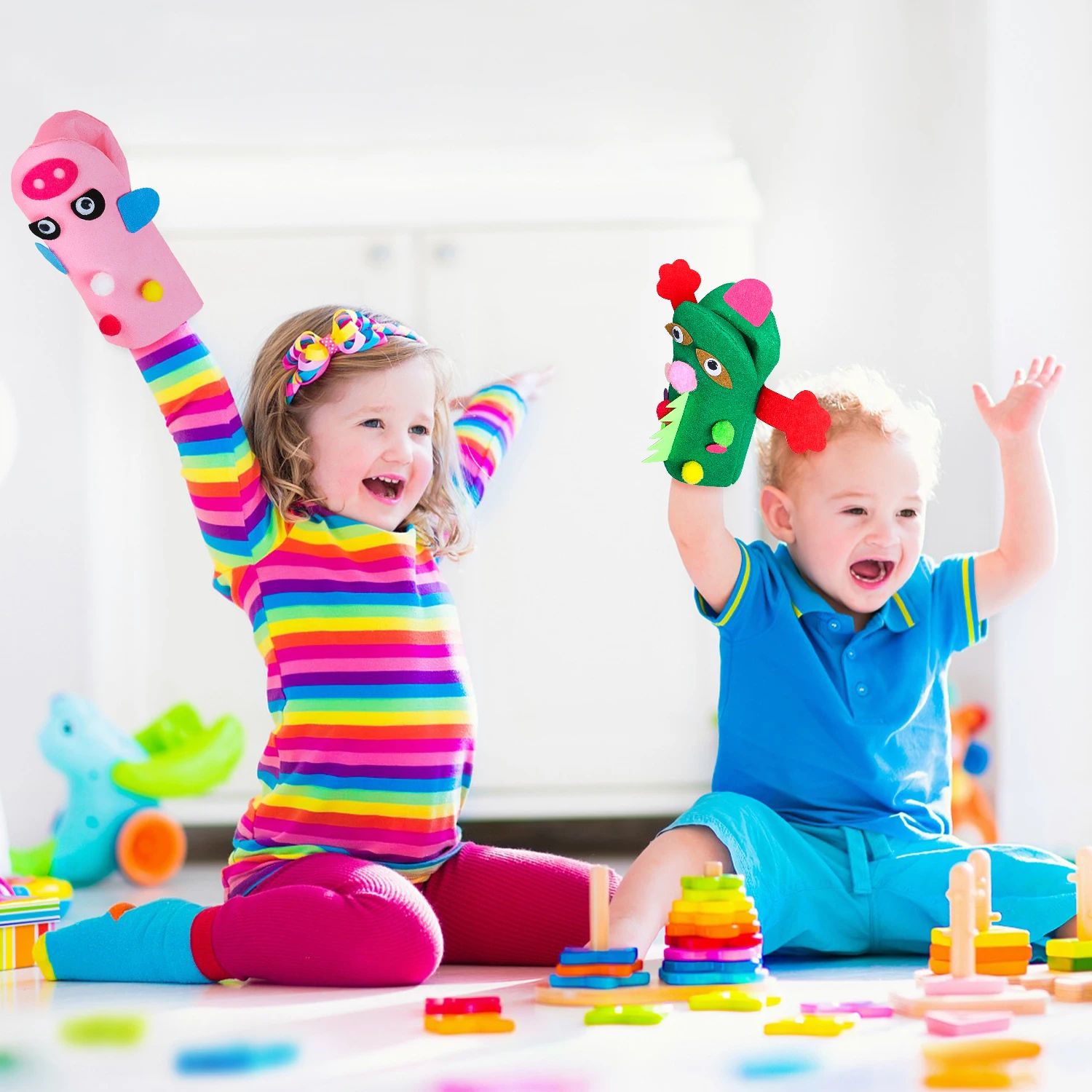 Animal-Themed DIY Hand Puppet Craft Kit