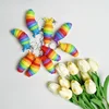 Mini Fidget Slug Keychain Toys  3D Articulated Stretch Keychain Child Adult Stress Reliever Anti-Anxiety Squeeze Sensory Party 4