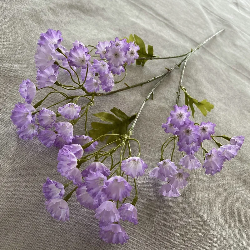 Purple Lover Grass Bouquet - Do Not Forget Me Flowers for Wedding, Party, and Country Home Decor