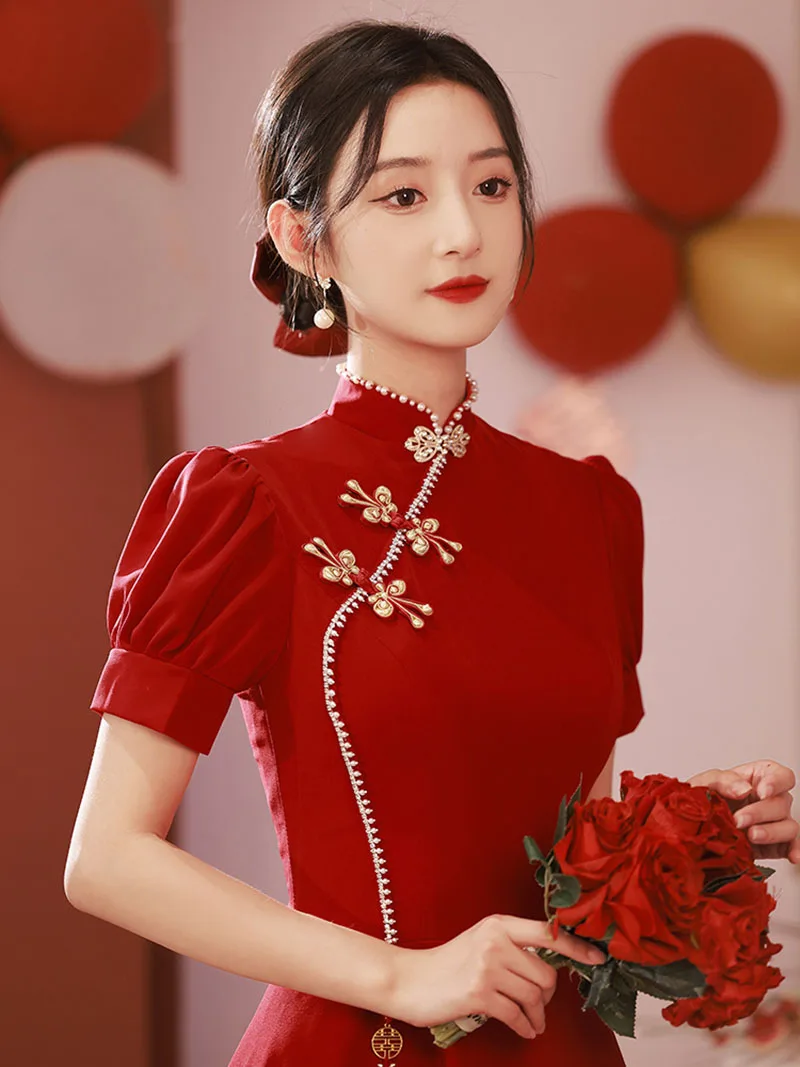 cheongsam-de-encaje-chino-rojo-vino-para-mujer-vestido-mejorado-de-manga-abullonada-disfraces-de-boda-super-calidad-tallas-grandes-s-a-5xl