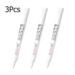 Waterproof Permanent White Paint Pens for Creative DIY Projects (3Pcs Thick Rod)