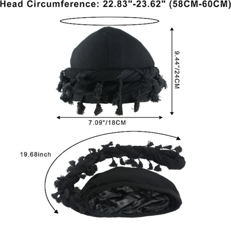 Men Head Wrap Sweat Wicking Pirate Hat Climbing Riding Sports Headwear Dropship