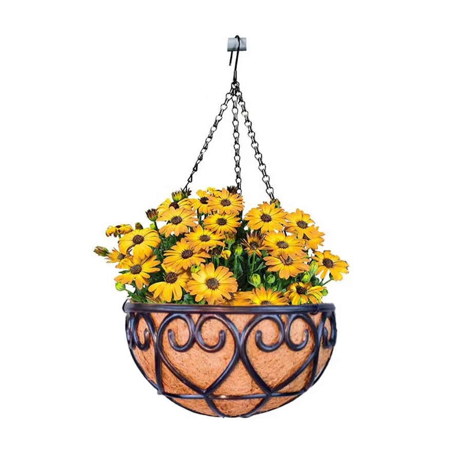 Hanging Basket Plants Flower Garden Pot Planters 8/10/12 Inch Plant Holder Pots Home Balcony Decoration flower pot plant hanger hanging basket organizer