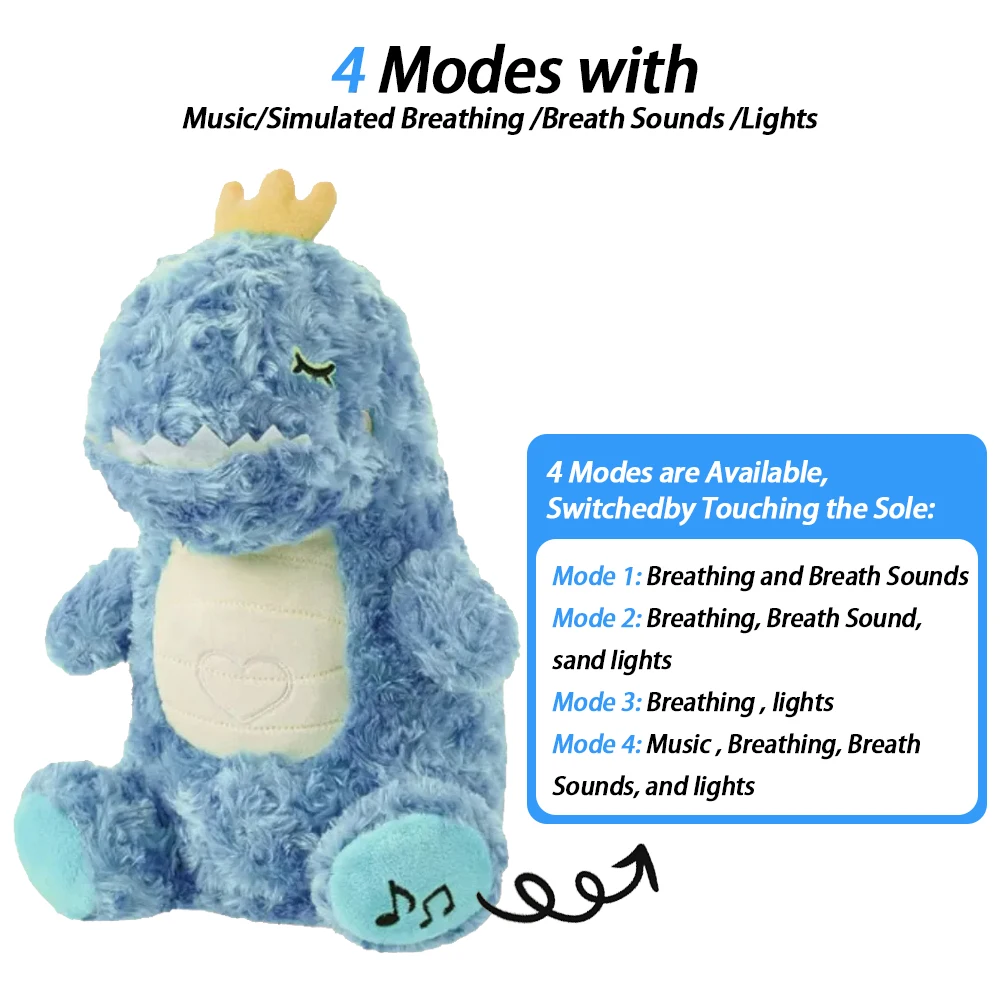 thumbnail image 1 of 4 MODES Original Plush Capybara and Otter Toy Sleeping Time Baby Breathing Anxiety Relief Capybara Sensory Toys with Hug Stuffed, 1 of 5