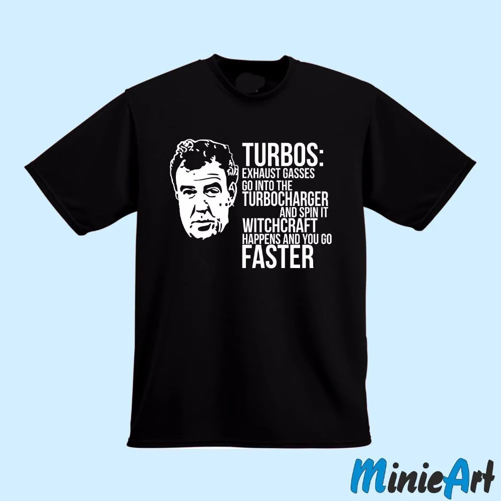 

For Tall And Big Men Turbocharger Turbo Boost Gift Jeremy Clarkson Gift Plain T Shirts Short Sleeve Men T Shirt Tops Summer