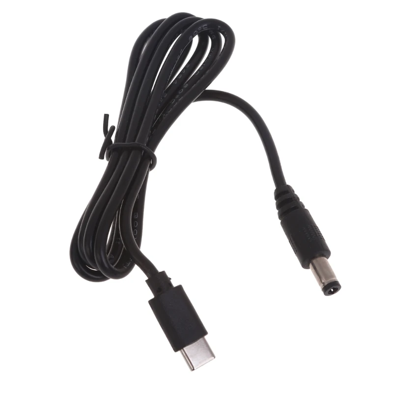 

Male Type-C to DC5521 Power Cable Cord, USB C to 5.5x2.1mm Male Power Supply Wire Barrels Connector Line