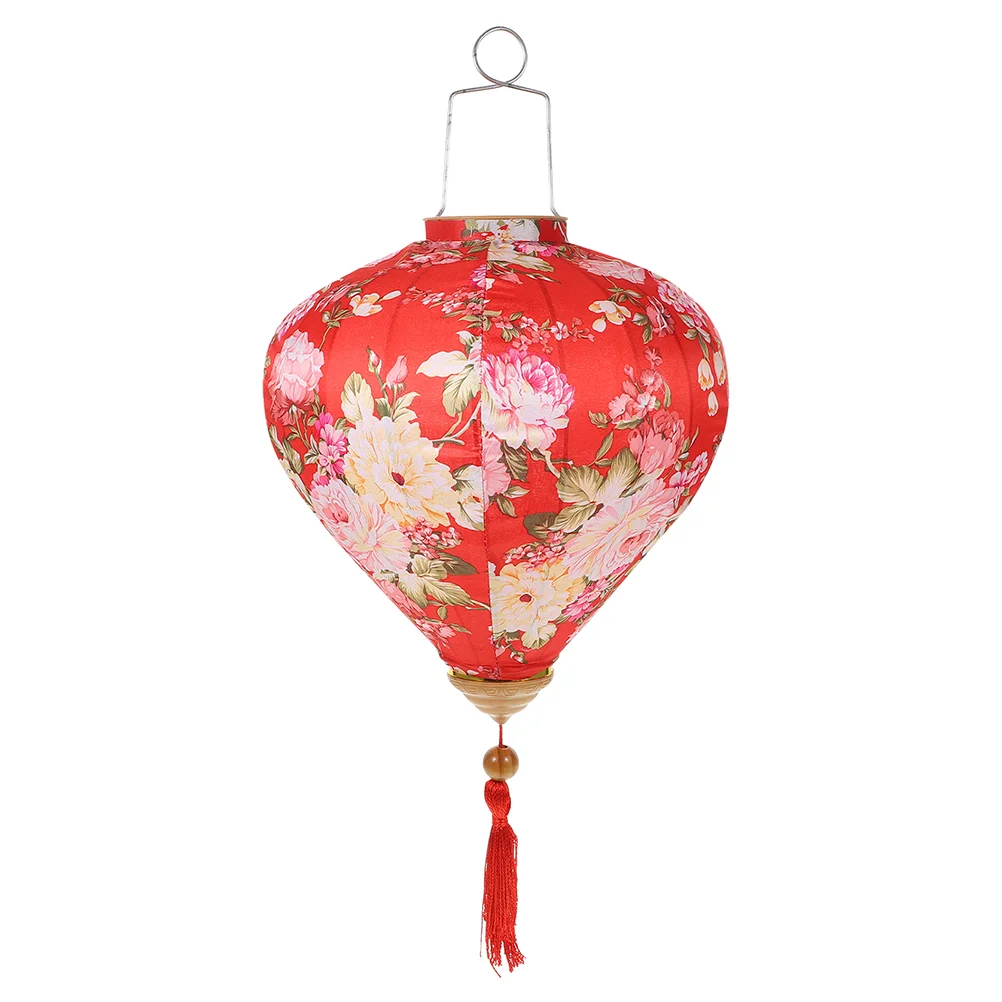 

Silk Lantern Vietnamese Lanterns Wedding Ceremony Decorations Traditional Ornament Iron Wire Floral