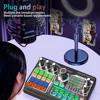 Professional Podcast Microphone SoundCard Kit Hi-Res SoundCard for PC Smartphone Laptop Computer Vlog Recording Live Streaming 5