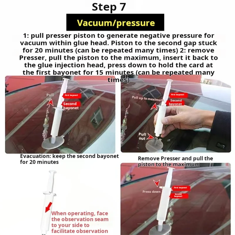 Auto windshield Crack Repair kit DIY Resin Car Window Glass Repair kit Auto windshield crack repair glue