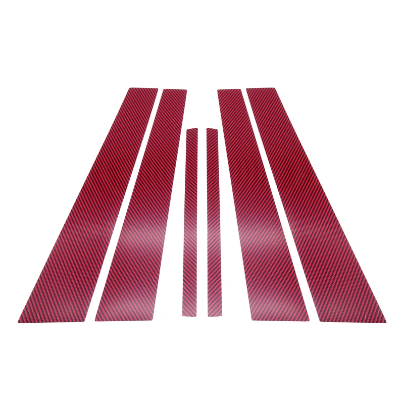 

6 Pcs High Quality ABS Automobile Center Pillar Anti-scratch Protection Decorative Sticker for Honda CRV 2007-2021 Accessories