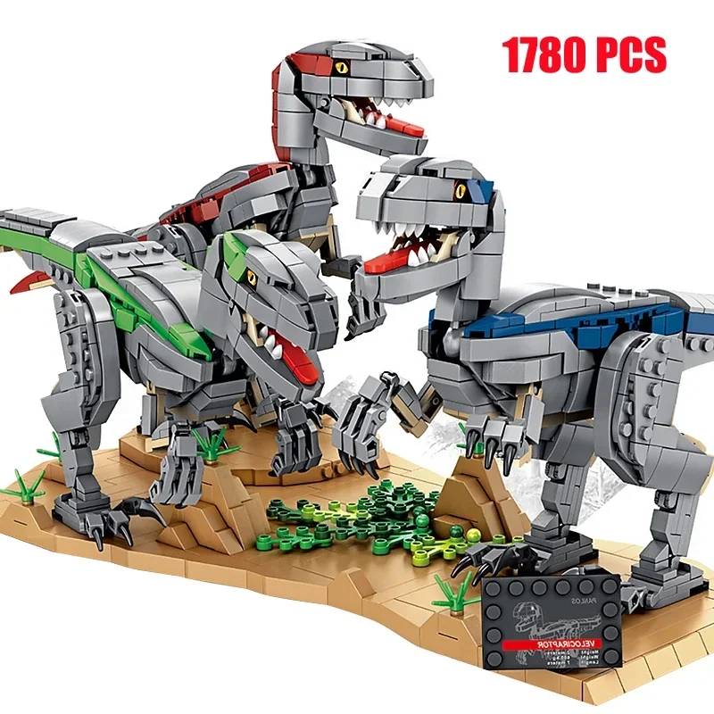 thumbnail image 1 of MOC Technology Tyrannosaurus Rex Bloques de construcción Jurass Indominus Park Dinosaurs World Brachiosaurus Modelo Ladrillos Juguete para niños, 1 of 5