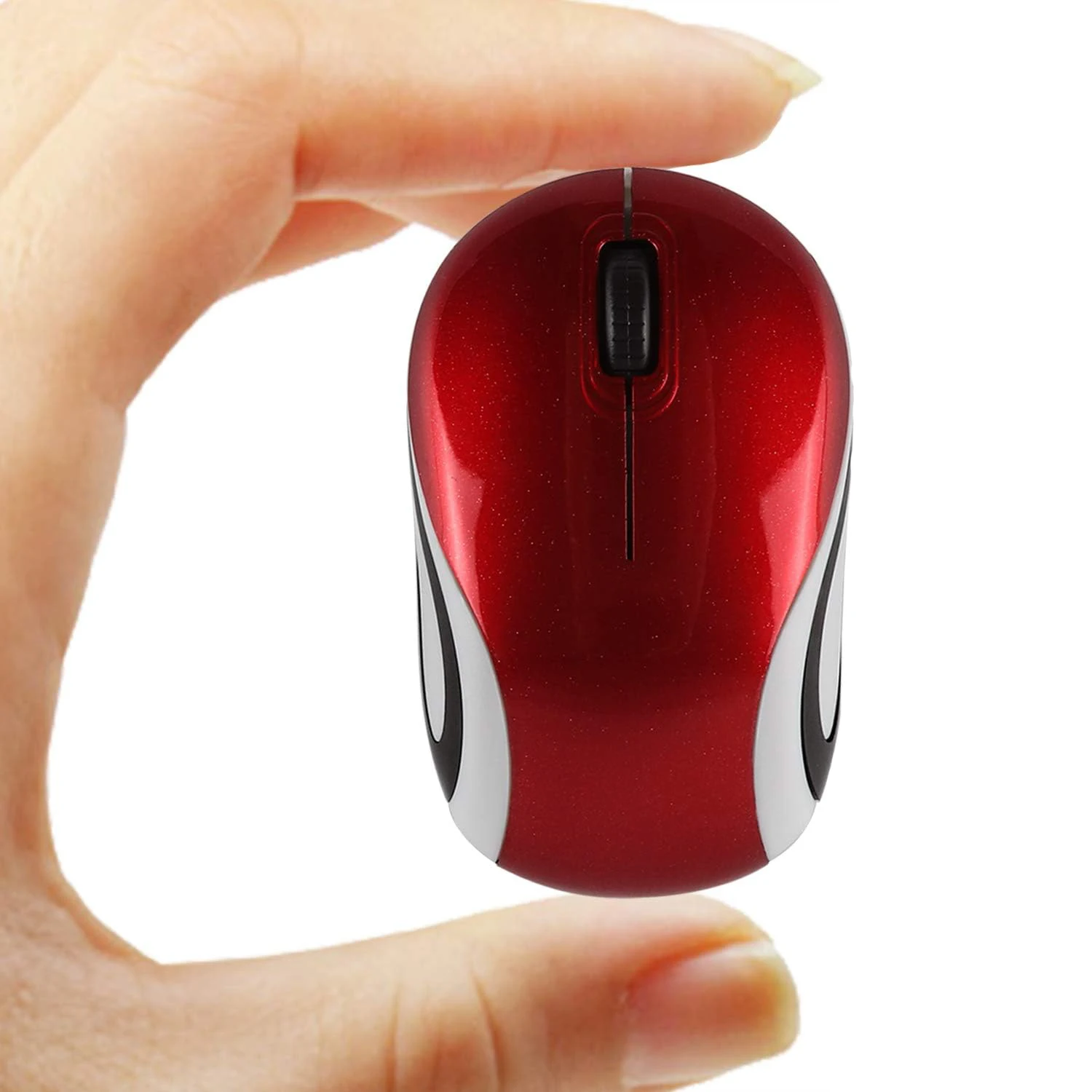 Charming Ergonomic Wireless USB Mouse - Portable Optical Design