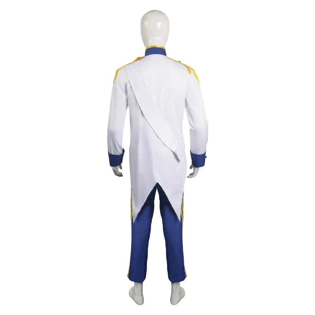 Eric Cosplay Prince Costume Vest Shirt Coat Pants Mens Royal