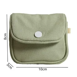 Compact & Stylish Coin Purse - Lightweight Cotton Wallet & Travel Card Holder (A - Green)