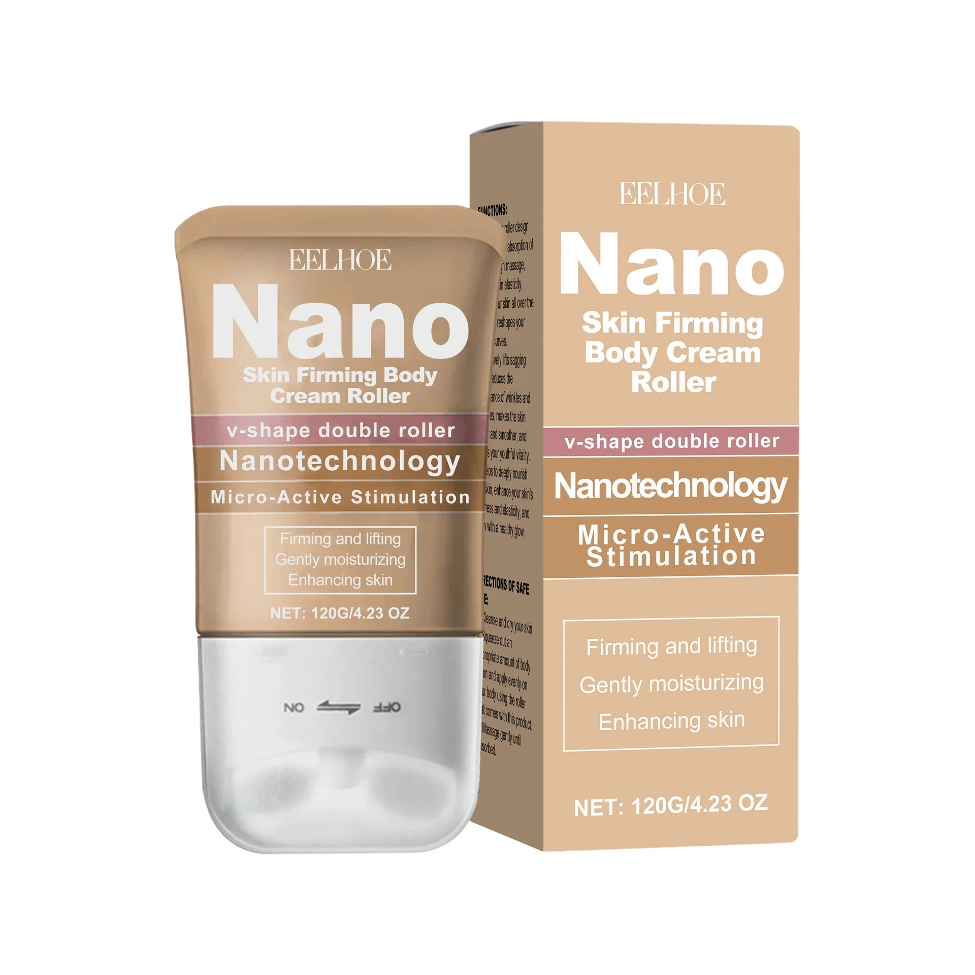 EELHOE Bee Venom Body Moisturizer Tighten Sagging Skin Barrier Repair Nourish Vitamin E for Skin Firming Tightening Cream Roller 2
